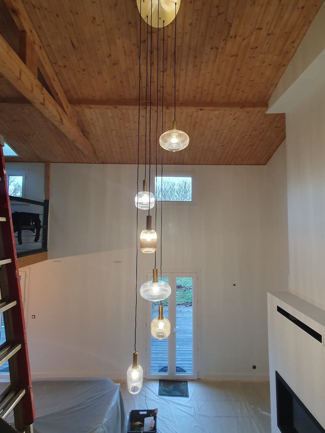 Customer photo review of Suspension chic en verre vintage CRISTALI | 100% Personnalisable