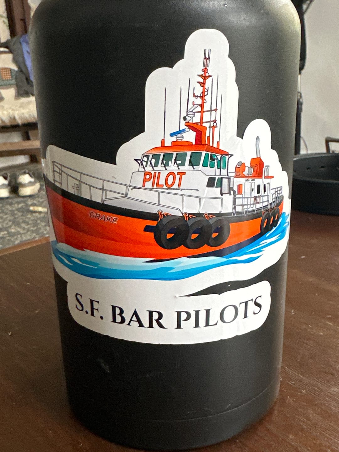 Customer photo review of Custom Kiss-Cut Boat Stickers
