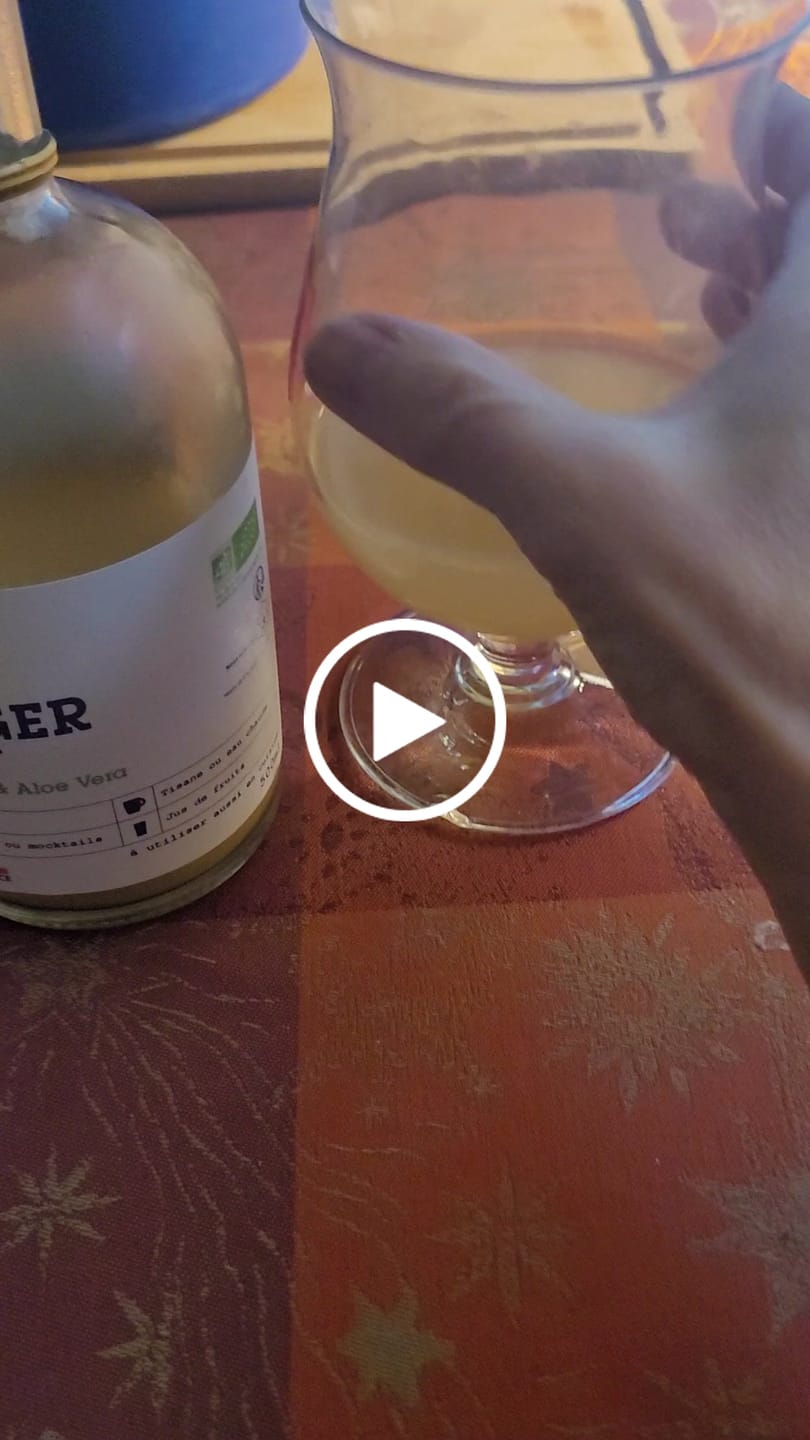 Customer video review of Le Ginger Zéro Sucre Aloe Vera BIO