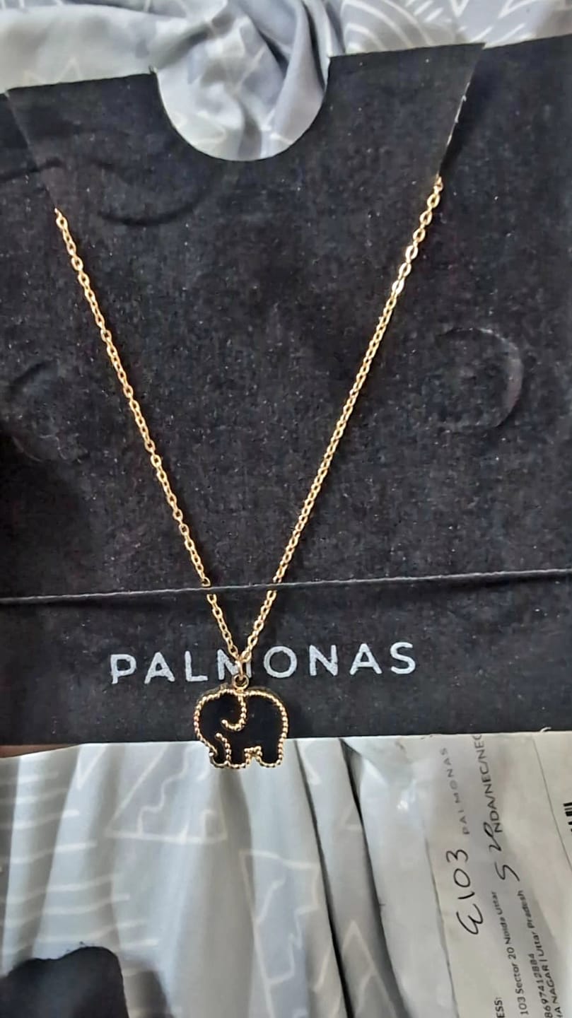 Customer photo review of Little Heffalump Necklace