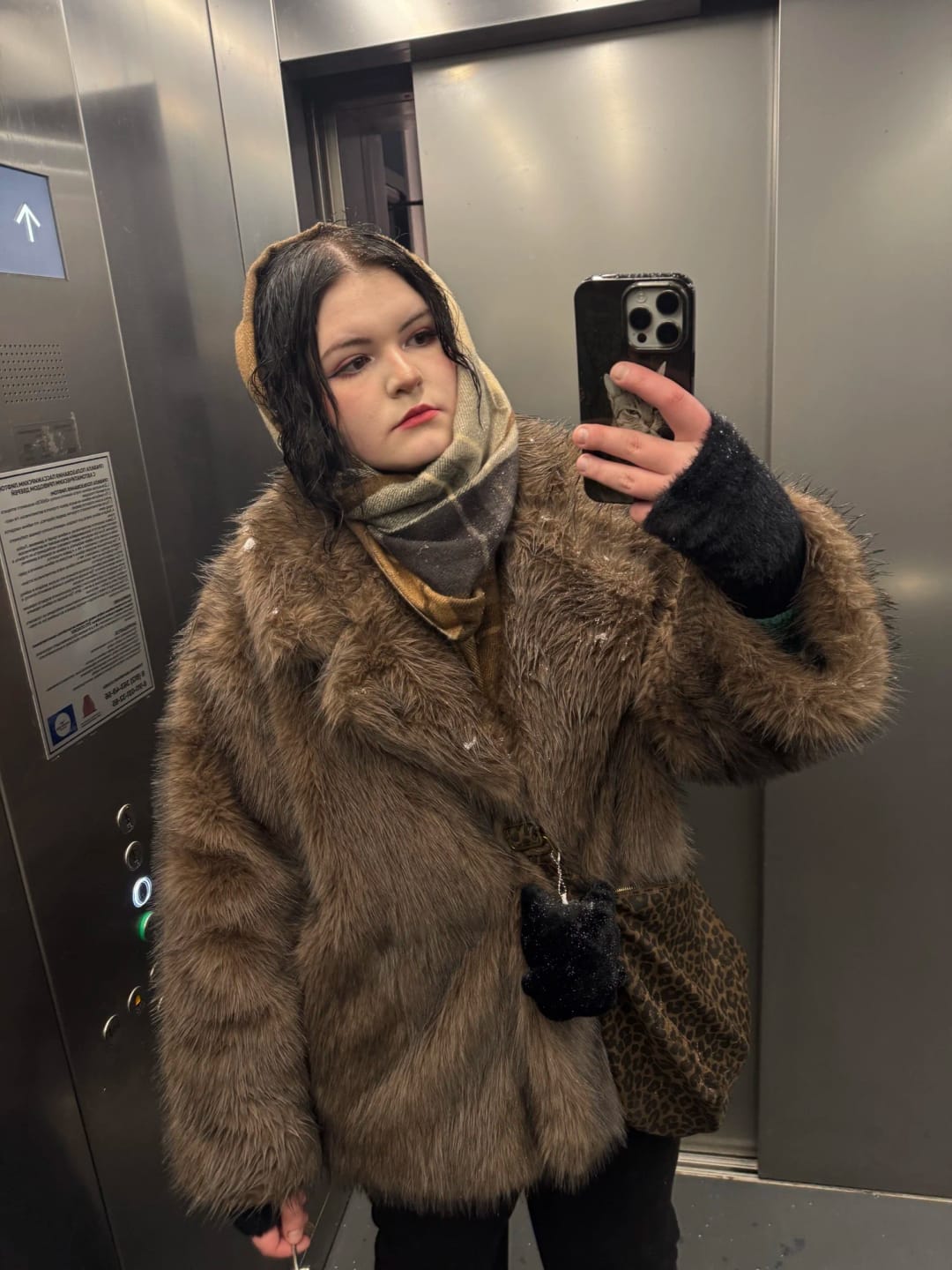 Customer photo review of Tilda Faux Fur Coat