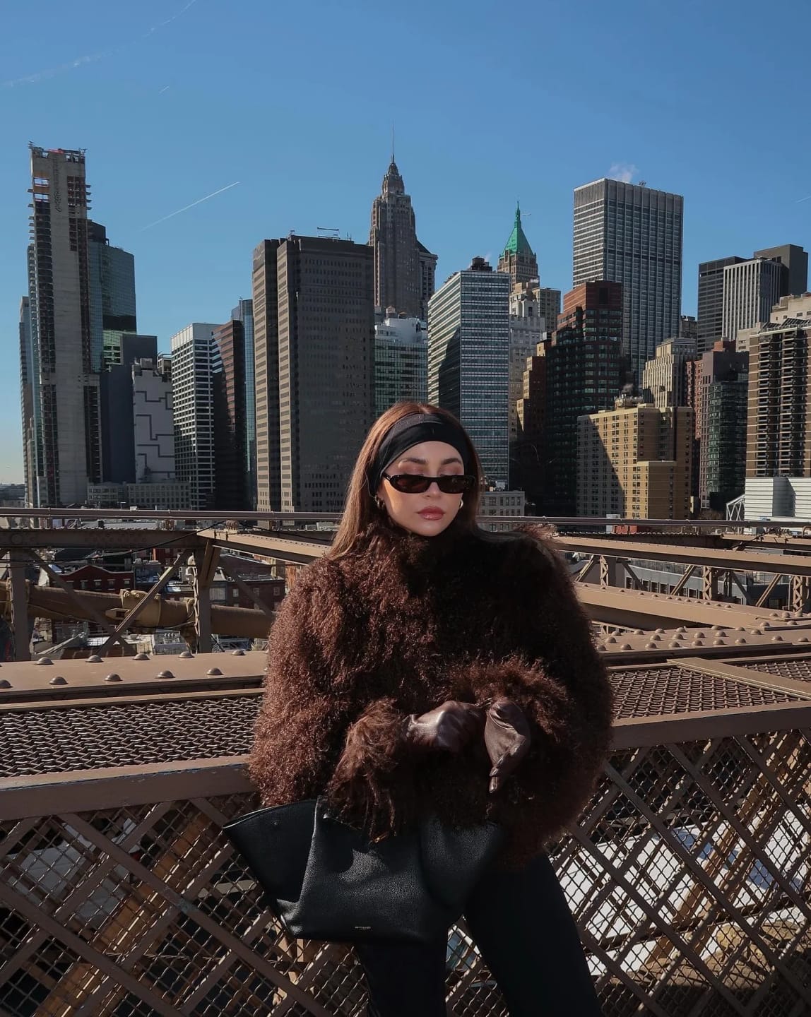 Customer photo review of Liza Fuzzy Faux Fur Coat