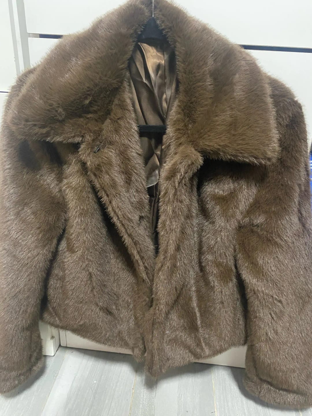 Customer photo review of Alexandra Faux Fur Jacket