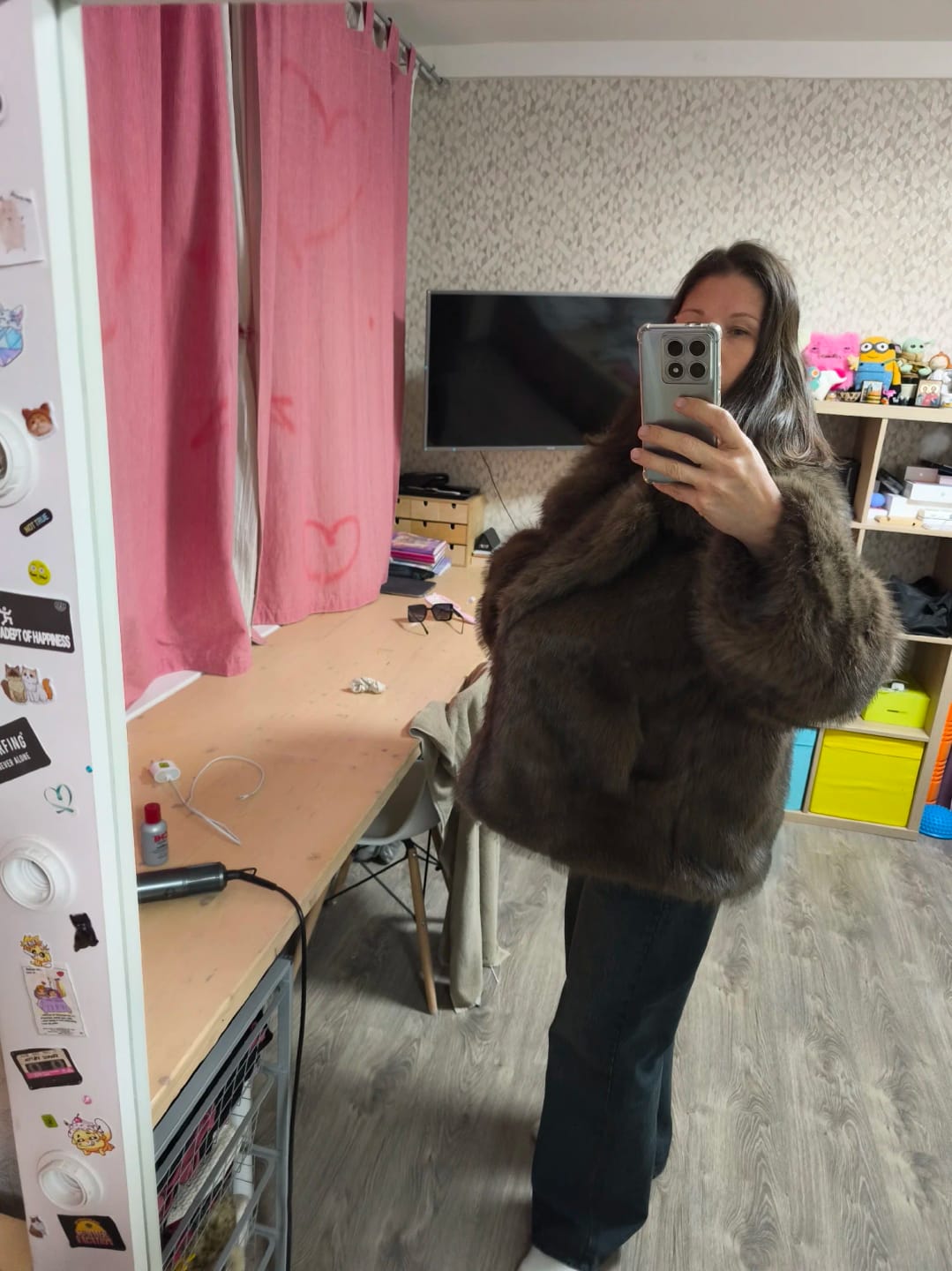 Customer photo review of Tilda Faux Fur Coat