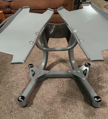 Customer photo review of Support à Haltères Ajustable Gris