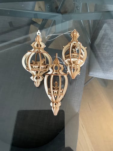 Customer photo review of Christmas Baubles - Happy Holidays