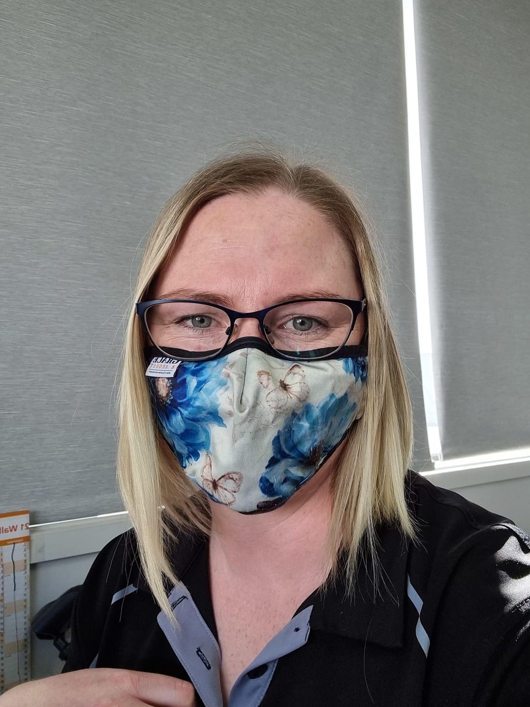 Customer photo review of Child Face Mask Reusable | Face Mask with Filter Pocket and two 2.5 Filters | Cunning Fox