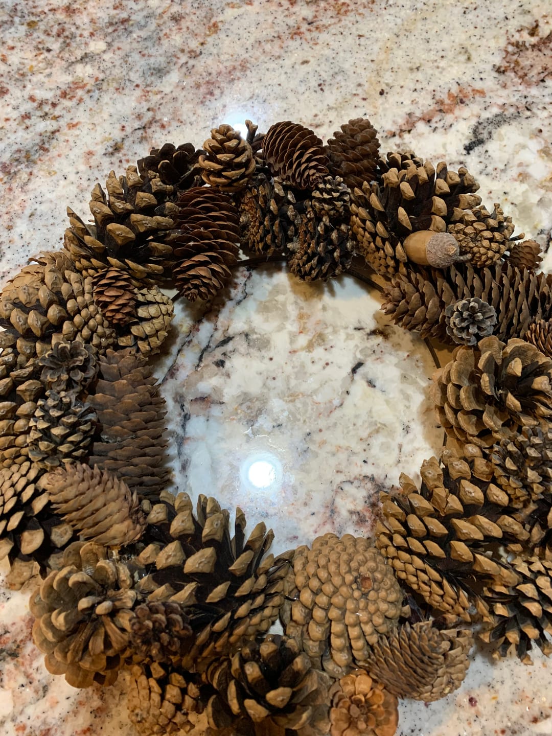 Customer photo review of Unfinished Wood Wreath Blank Shape | Craft Cutout | up to 46" DIY
