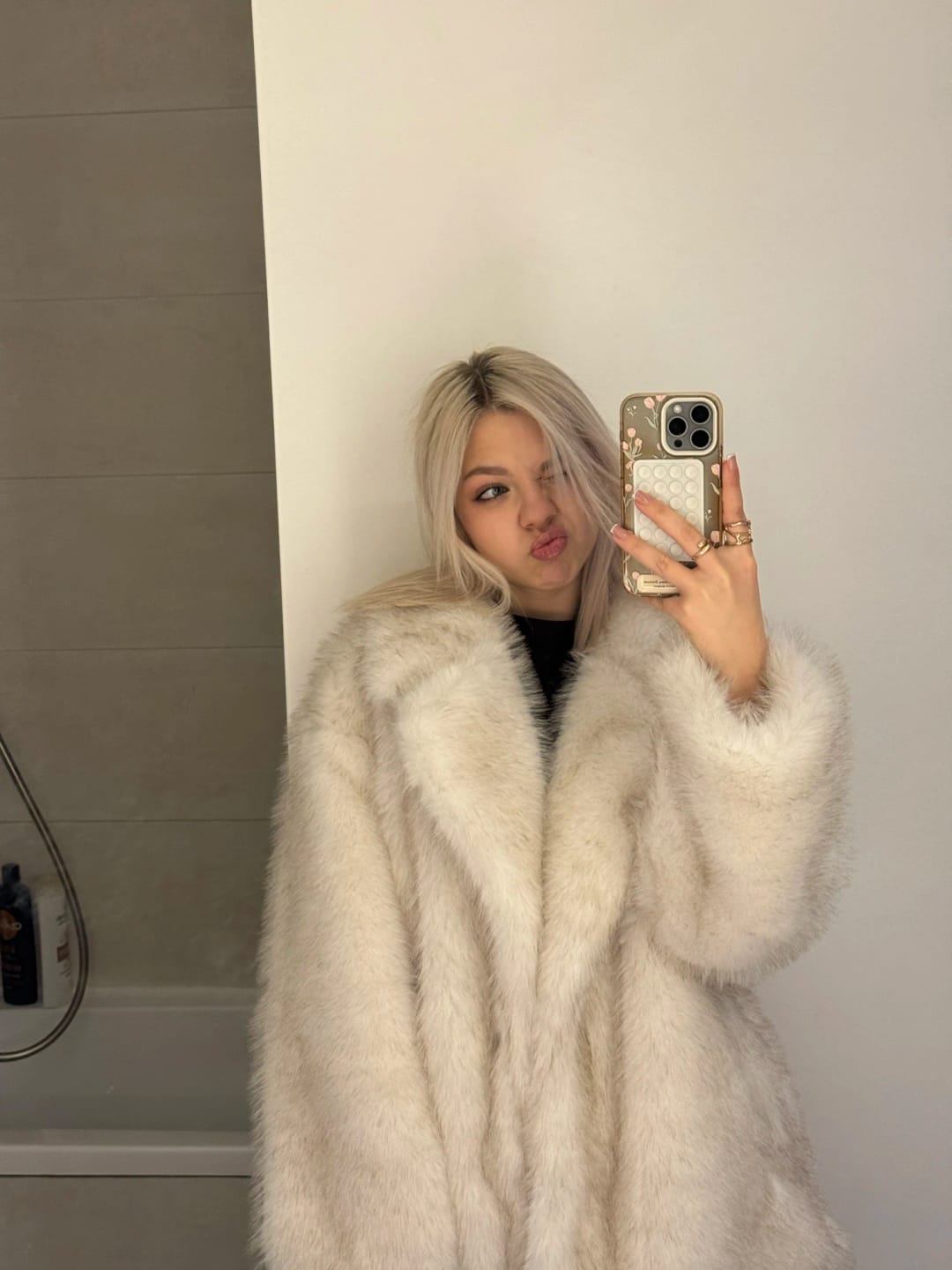 Customer photo review of Tilda Faux Fur Coat