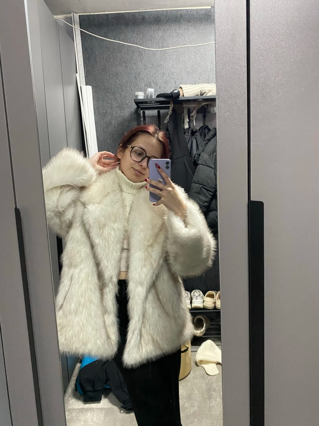 Customer photo review of Tilda Faux Fur Coat