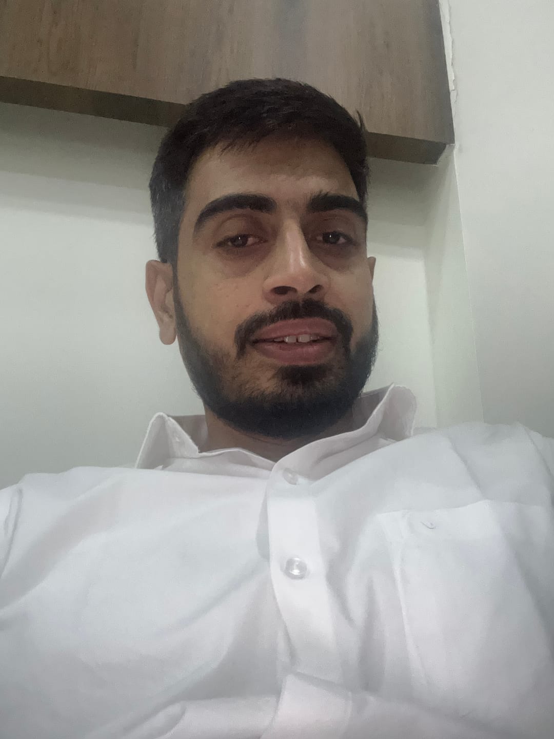 Customer photo review of User Cotton - 100% Cotton Formal White Shirt For Men | Uathayam