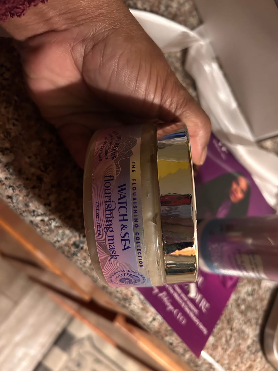 Customer photo review of SEA THE REPAIR Deep & Continuous Flourishing Mask – Color Variant (Tan)