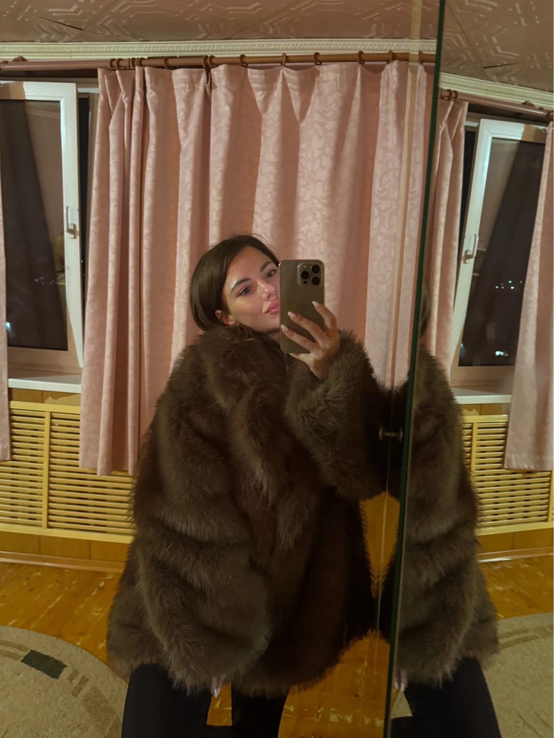 Customer photo review of Tilda Faux Fur Coat