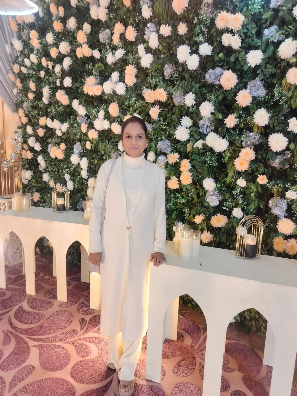 Customer photo review of Aubrey Luxe Winter Coord Set with Cape In Beige