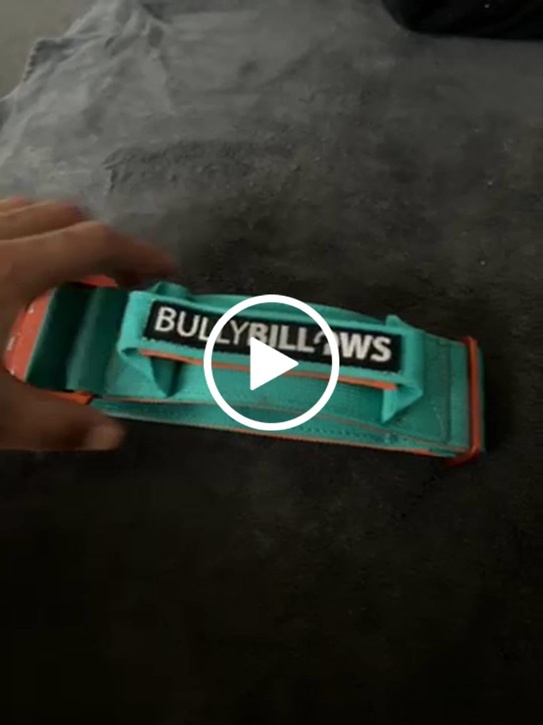 Customer video review of 5cm Lighter Combat® Collar | With Handle Secure Clip - Turquoise x Orange