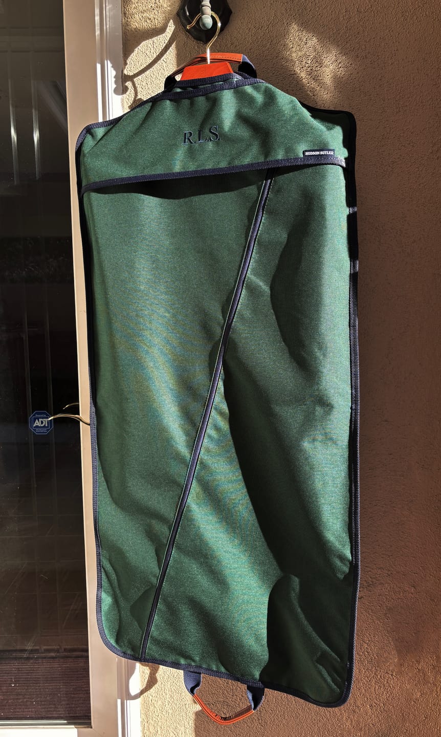 Customer photo review of Charleston Garment Bag