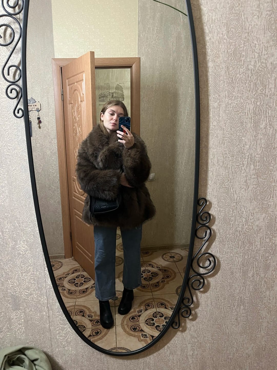 Customer photo review of Tilda Faux Fur Coat