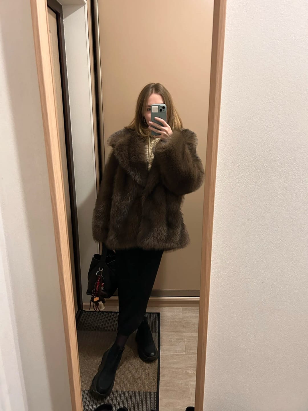 Customer photo review of Tilda Faux Fur Coat