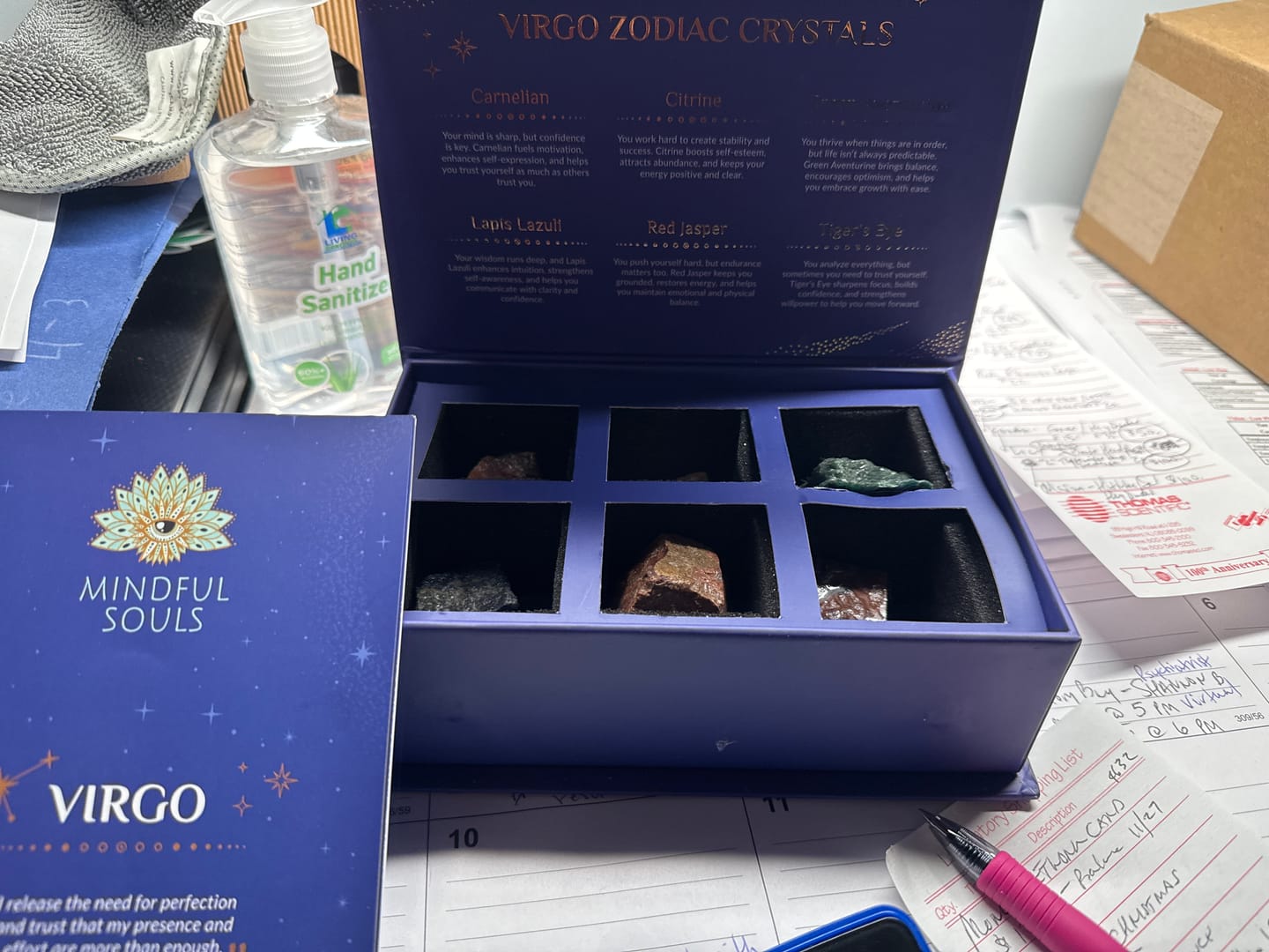 Customer photo review of Zodiac Crystal Kit: Harness Your Sign’s Natural Energy & Growth