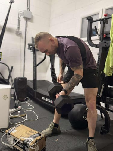 Customer photo review of Strength Shop Hex Dumbbells, 1-75kg / 100kg