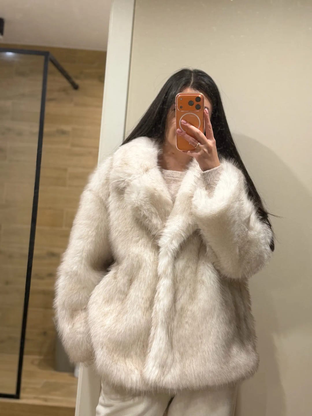 Customer photo review of Tilda Faux Fur Coat