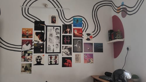 Customer photo review of PLAYLIST - ALBUM COVER PRINTS - CUSTOM WALL COLLAGE POSTERS