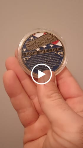 Customer video review of Hold The Line Coins