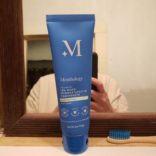 Customer photo review of Mouthology Toothpaste (1 pack)