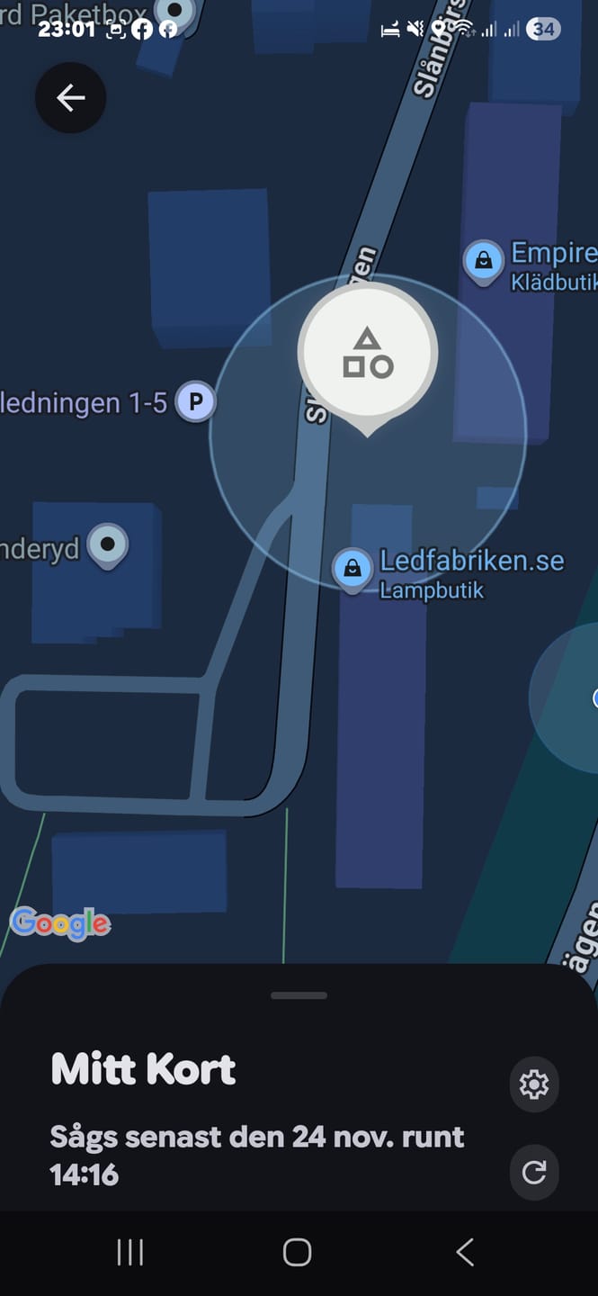 Customer photo review of Smart Tracking Card – Hitta din plånbok på sekunder