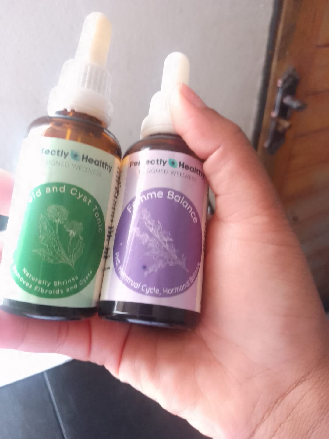 Customer photo review of Fibroid & Hormonal Balance Combo
