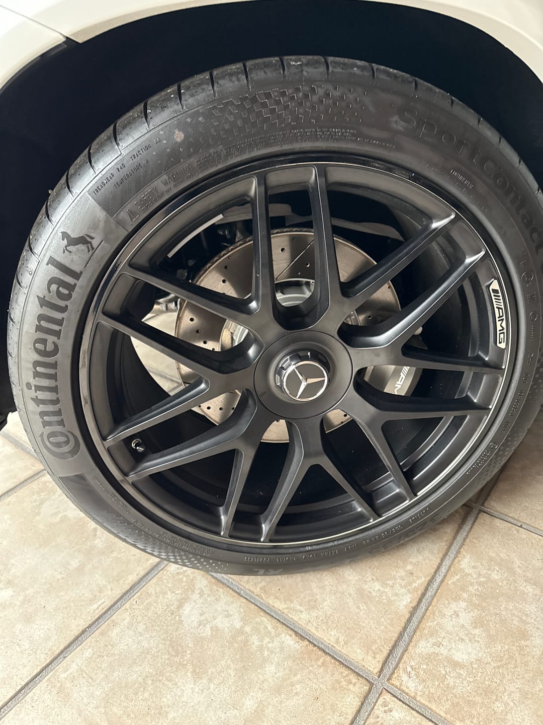 Customer photo review of EVAAM® Black Aluminum Alloy Wheel Rim Protector - Fits All Cars (5pcs)