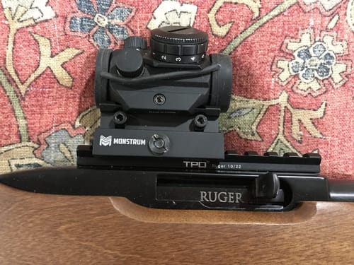 Customer photo review of Ruger 10/22 Picatinny Rail Mount (RG10/22)