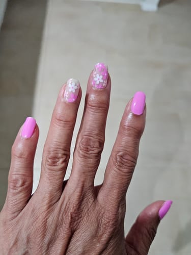 Customer photo review of Bam Bam | Super Jellies DIY Hard Semi Cured Gel Nail Wraps