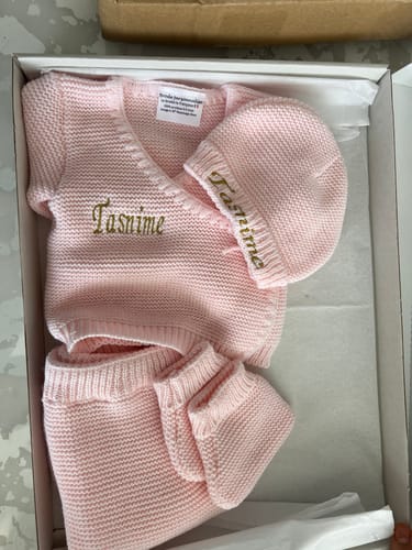 Customer photo review of Ensemble en maille Personnalisé