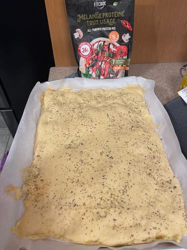 Customer photo review of Mélange Protéiné | Nature pour pâte à pizza