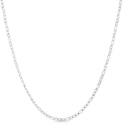 Customer photo review of Flat Figaro Chain in 9ct White Gold