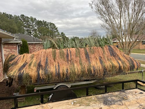 Customer photo review of Hunting Blind Raffia Grass (Pack)