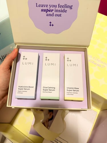 Customer photo review of Super Serum Trio