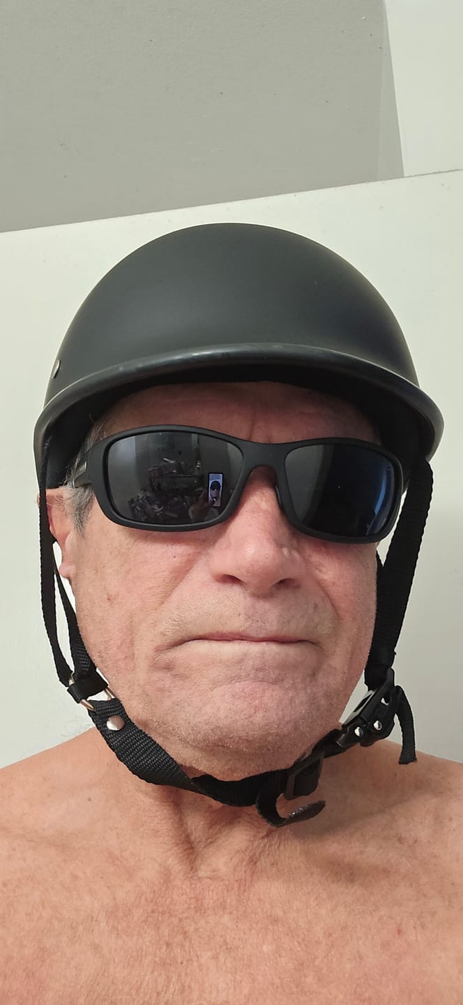 Customer photo review of Smallest & Lightest DOT Polo Helmet- Matte Black
