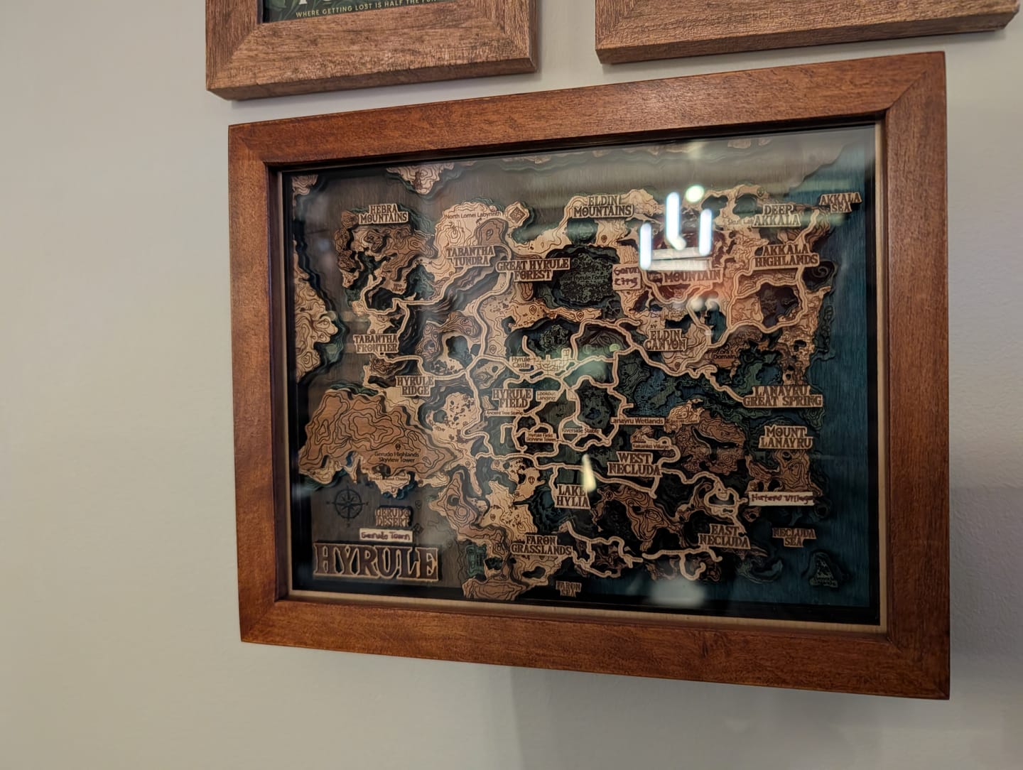 Customer photo review of THE HYRULE 3D WOOD MAP 2.0