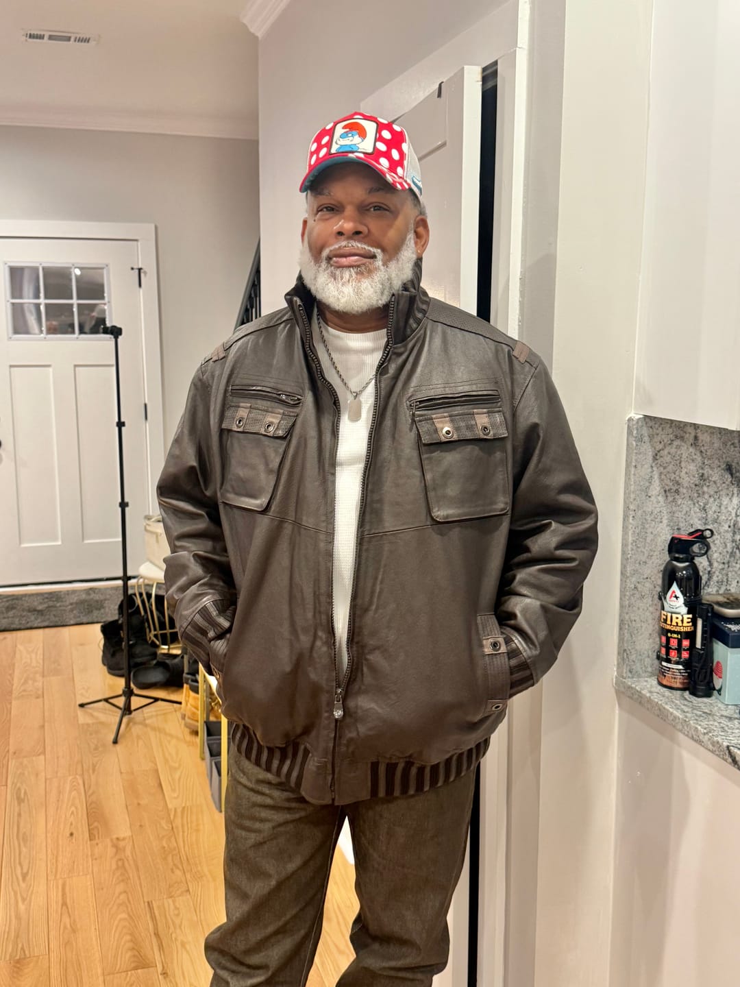 Customer photo review of OVERLORD X Smurfs: Papa Smurf LE Trucker Cap