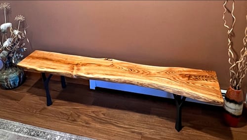 Customer photo review of Bench Legs 118 Faras 16" H Modern Steel Furniture