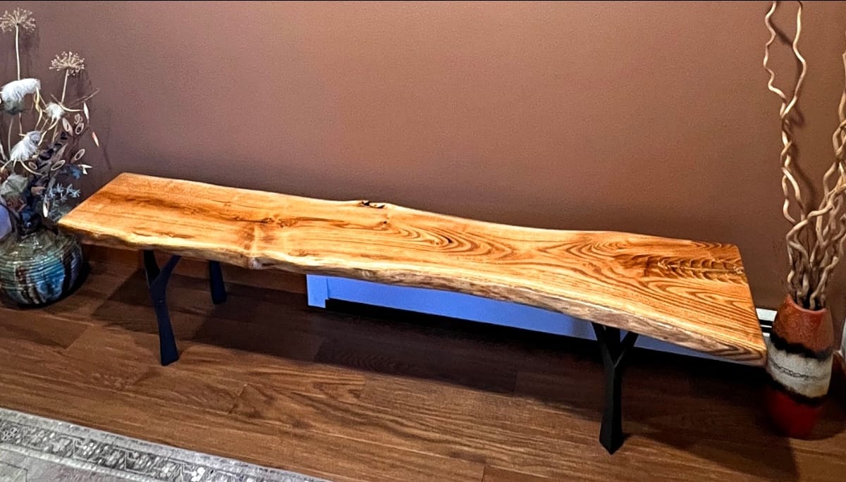 Customer photo review of Bench Legs 118 Faras 16" H Modern Steel Furniture