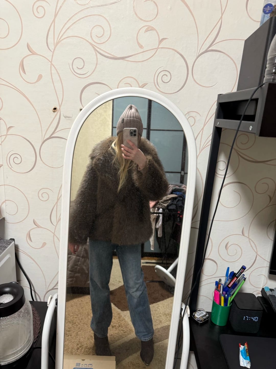 Customer photo review of Tilda Faux Fur Coat