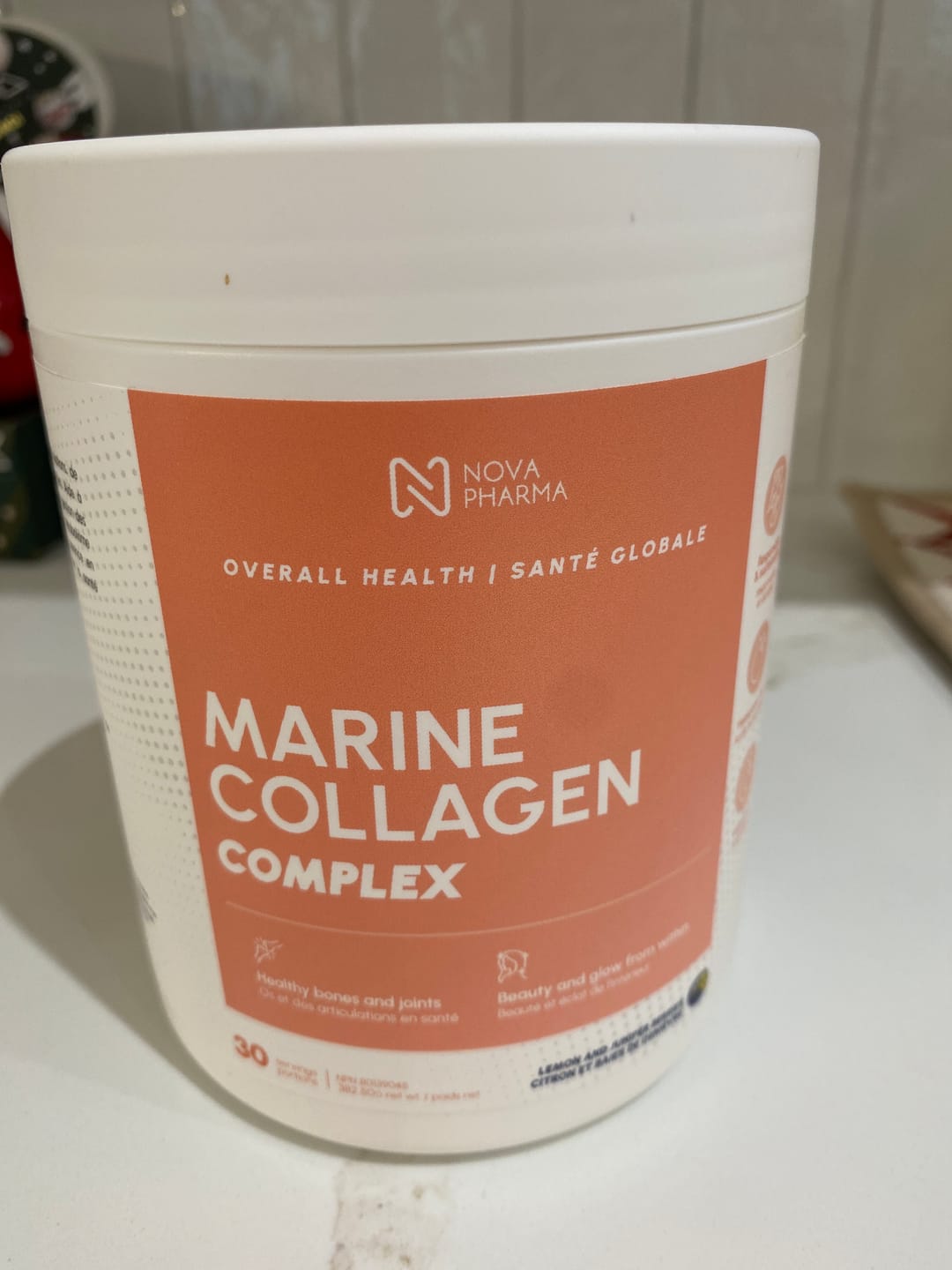 Customer photo review of Marine Collagen Complex With Hyaluronic Acid, Vitamin C and Biotin - 30 servings