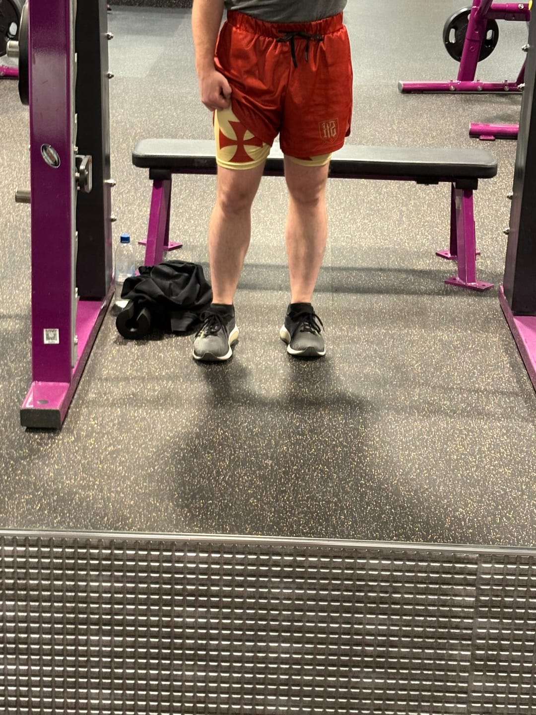 Customer photo review of Crusader Cross Performance Shorts