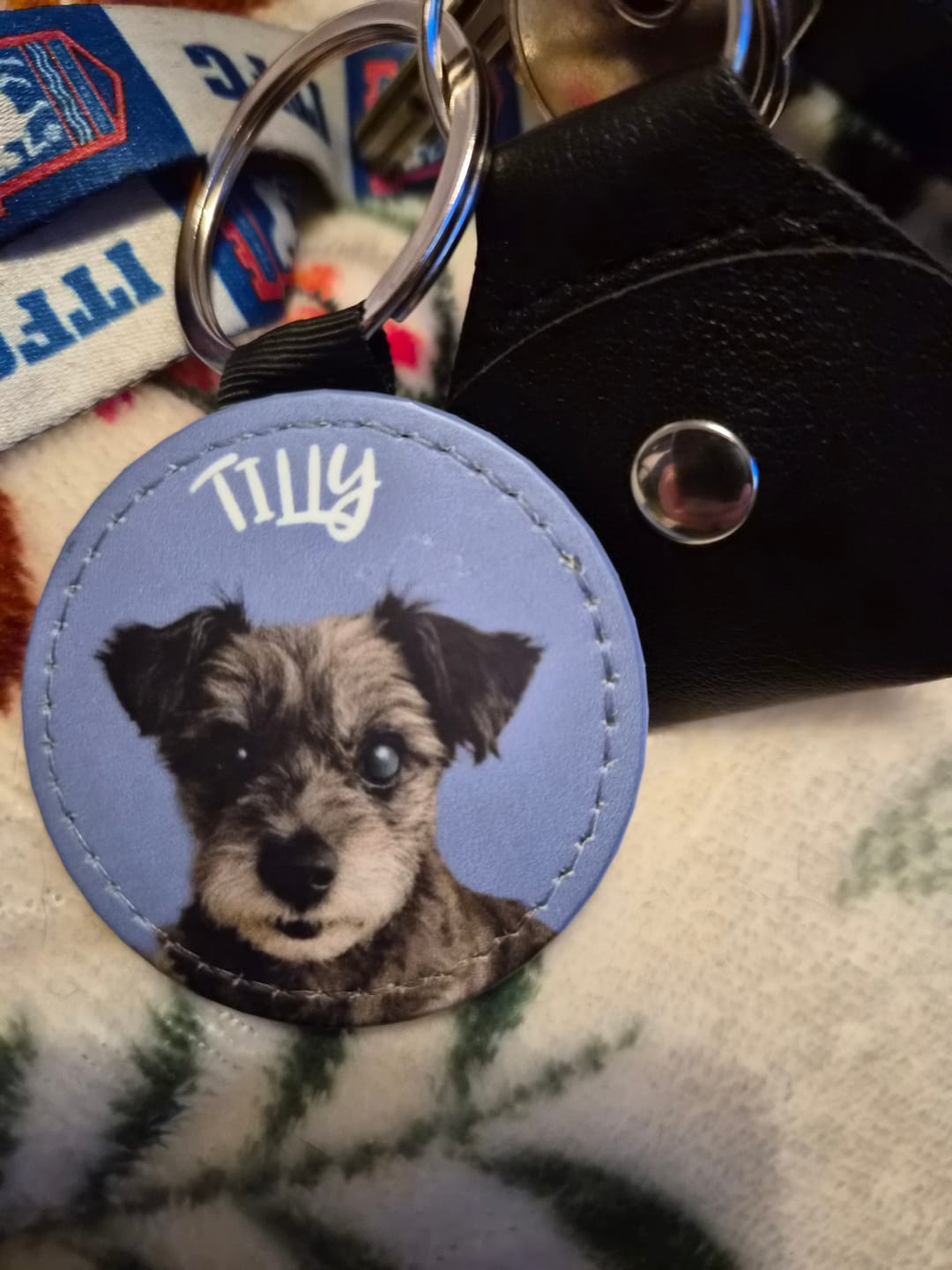 Customer photo review of Pet portrait - Personalised Keychain