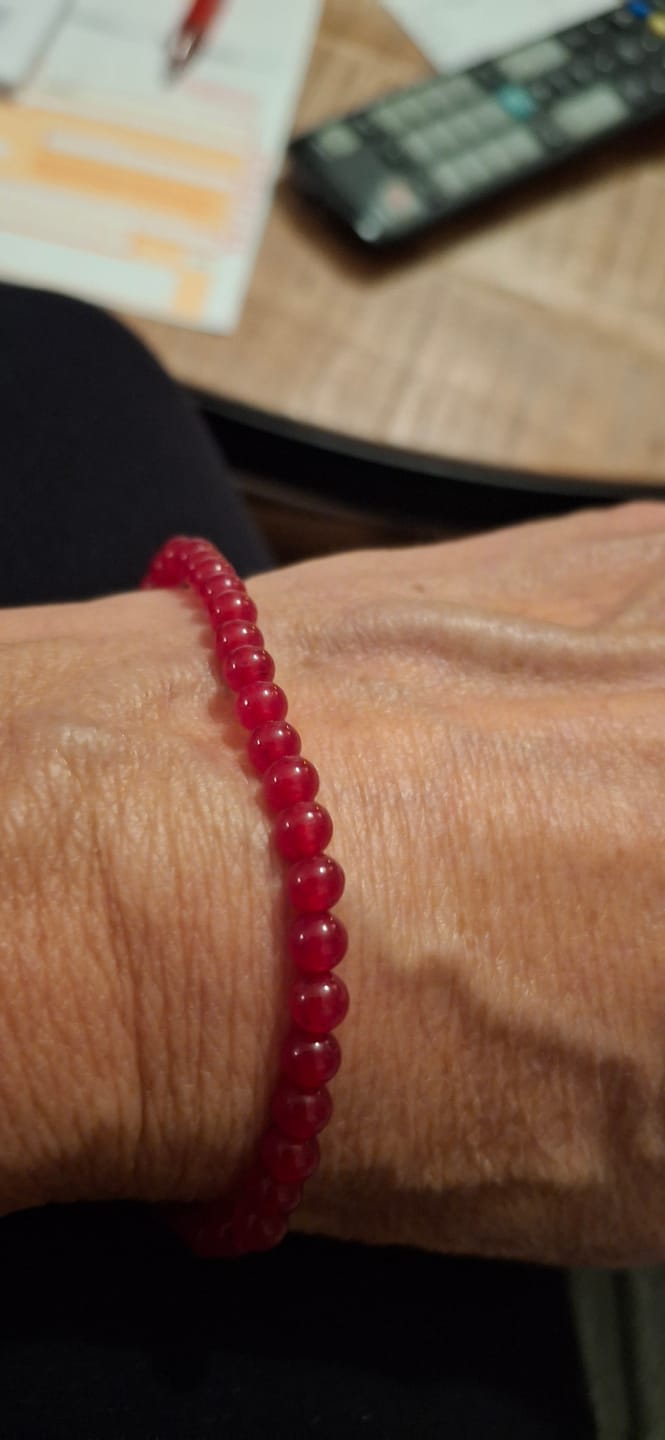 Customer photo review of Karneol Armband - Perlen