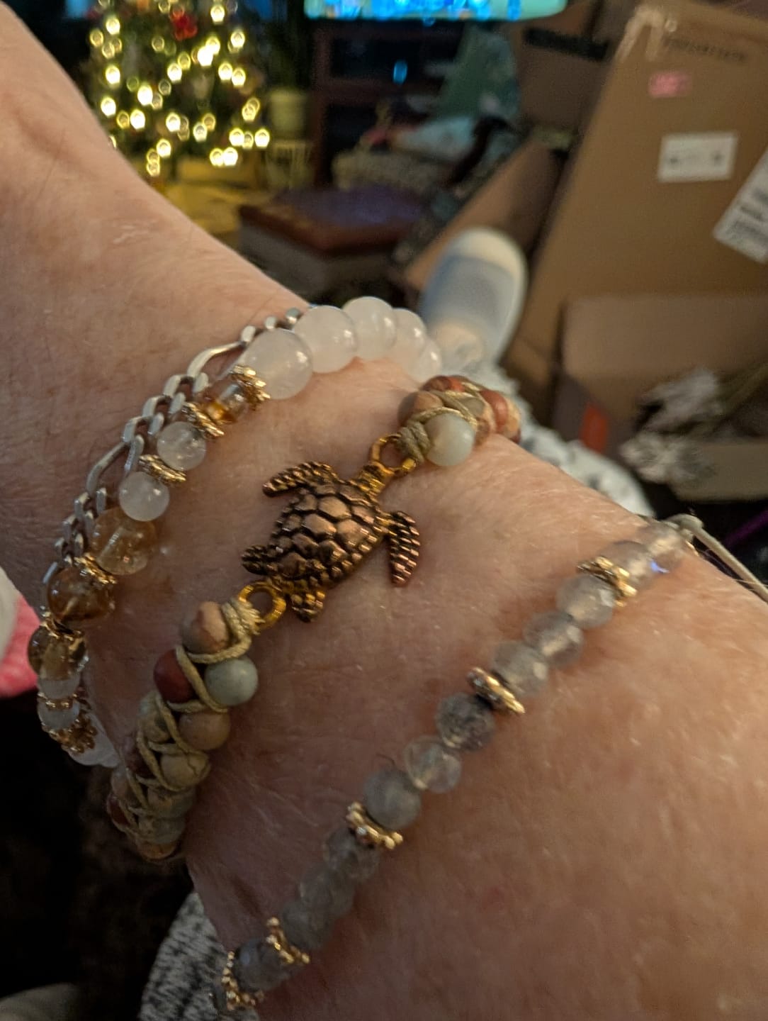 Customer photo review of Legendary Sea Turtle Bracelet