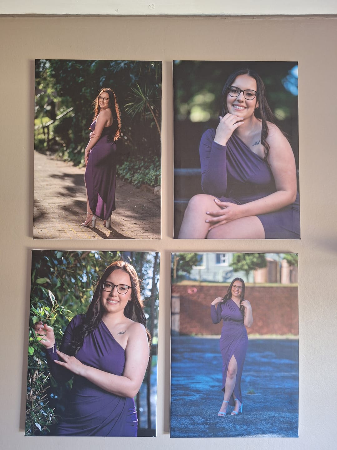 Customer photo review of 4 x A3 Canvas Combo